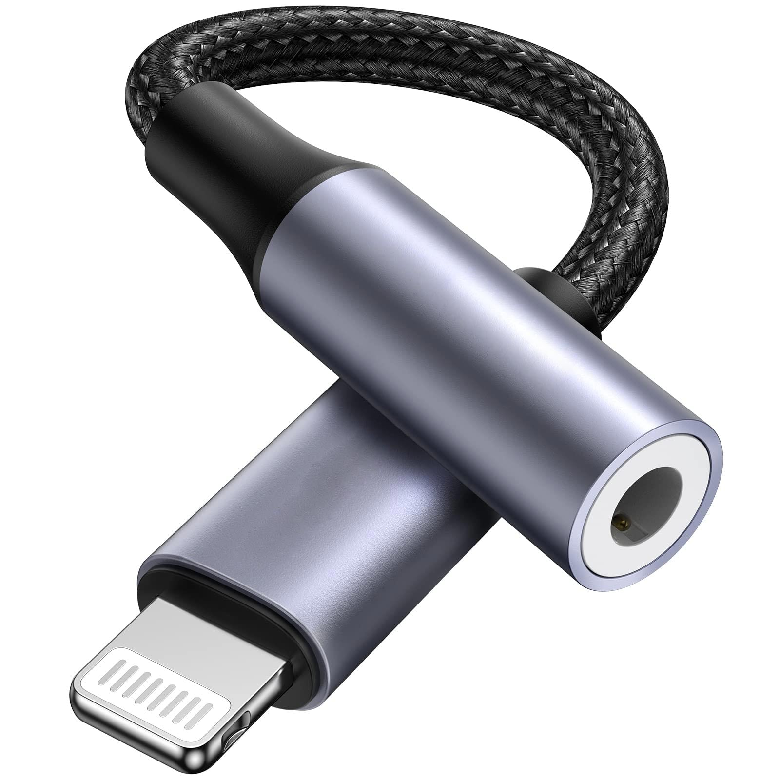 USB C Type C Adapter Port to 3.5mm Aux Audio Jack Black, 1 unit
