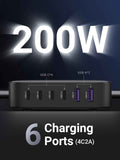 6-Port USB-C Desktop Charging Station | usbyon.com