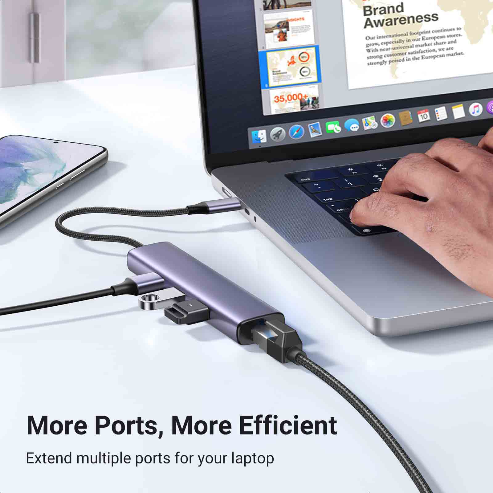 USB-C Ethernet adapter for MacBook | usbyon.com