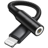 Lightning To 3.5mm Headphone Adapter Black | usbyon.com
