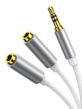 3.5mm Audio Stereo Headphone Splitter Y Extension Cable | usbyon.com